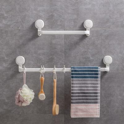 China TAILI Sustainable Bathroom Vacuum Suction Cup Hook Plastic Towel Rack With Hooks for sale