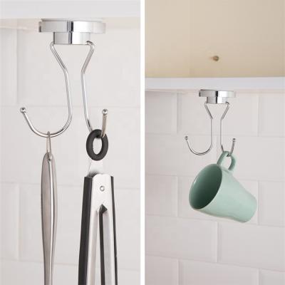 China Sustainable Powerful Vacuum Stainless Double Hooks With Suction Cup For Bathroom for sale