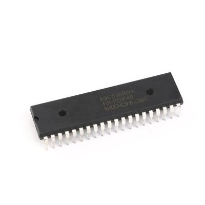 China STC89C516RD+40I-PDIP-40 original straight microcontroller MCU 61KB Flash socket 12T/6T 8051 SRAM: 1280B 61KB for sale