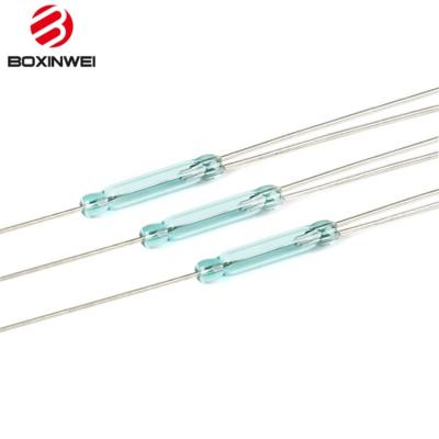 China Three-pin magnetic normally closed normally open conversion switch electrical equipment Reed switch control tube glass tubular package 2.5*14MM for sale