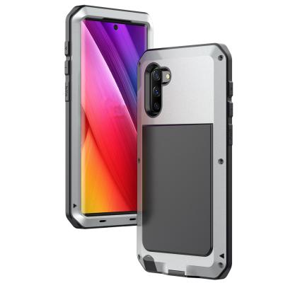 China Eco-friendly Aluminum Shockproof Heavy Duty Protective Metal Bumper Phone Case For Samsung Galaxy Note 10 for sale