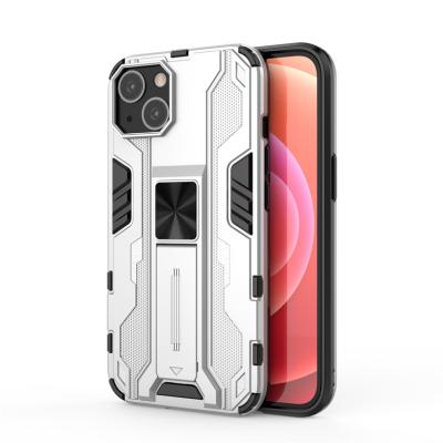 China New Arrival 2021 Shockproof 2 in 1 tpu PC Armor Stand Phone Case For iPhone 13 Supersonic Shockproof Back Cover for sale