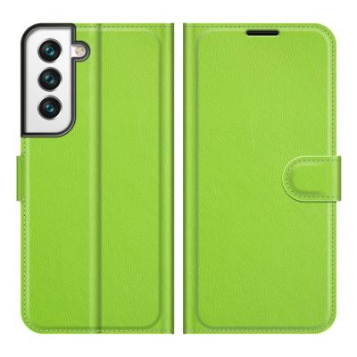 China 9 Colors Lychee PU Card Holder Wallet Flip Leather Case For Samsung Galaxy S22 Shockproof Flip Cover for sale