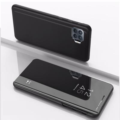 China Clear View Stand Cover Plating Wallet Eco-friendly Case For OPPO Reno4 lite/A93/F17 pro/Reno4 F for sale