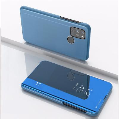 China Clear View Stand Cover Plating Wallet Eco-friendly Case For Realme 7i / C17 for sale