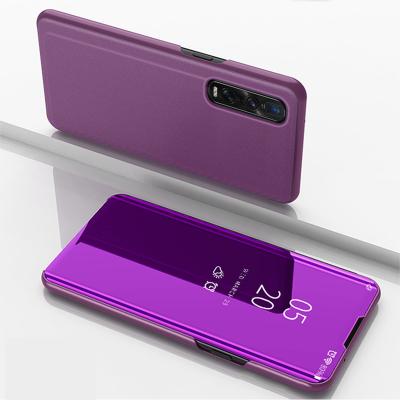 China Clear View Stand Cover Plating Wallet Eco-friendly Case For Oppo Find X2 Pro for sale