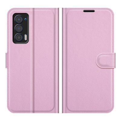 China Anti-fall 9 Colors Lychee PU Card Holder Wallet Flip Leather Case For MOTO Edge 2021 Flip Cover for sale