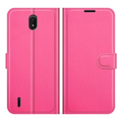 China Anti-fall 9 colors lychee PU card holder wallet Flip Leather Case For Nokia C01 plus flip cover for sale