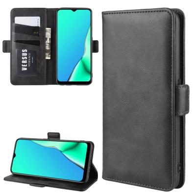 China Eco-friendly Style Side Magnetic Wallet Mad House Buckle Leather Phone Case For OPPO A9 2020 for sale