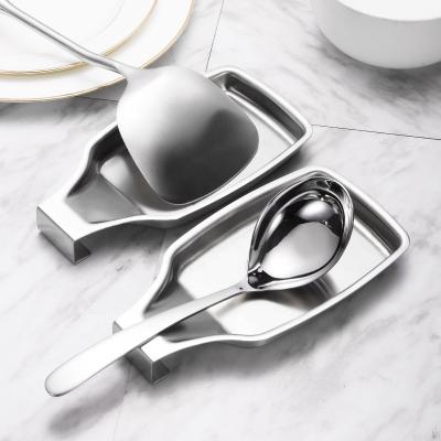 China 18/8 Durable Durable Silver Stainless Steel Utensil Spoon Rest For Kitchen for sale