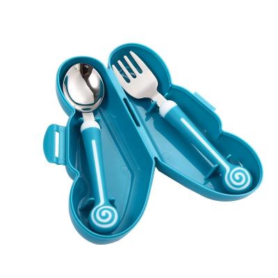 China Children's Stainless Steel Cardboard Kids Fork And Spoon For Kids for sale