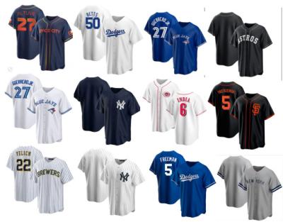 China Antibacterial Custom All American Star Baseball Tank Tops Shirt Design Customized Embroidery Mens Baseball Tank Tops For 30 Teams for sale