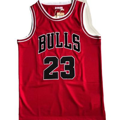 China M&N Antibacterial Series Retro Basketball Jersey, AU Embroidery Men's Basketball Jersey, No. 23 of the 1997-1998 season for sale