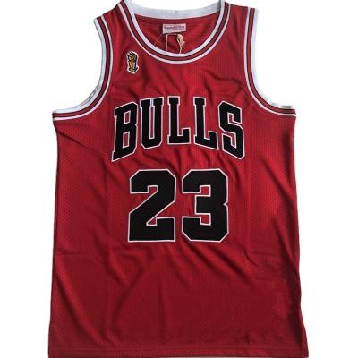 China Antibacterial Summer Loose Plus No. 1 Basketball Tank Top 23 tank top, 1995-96 season, men's sports and fitness basketball vest size, for sale