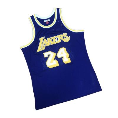 China The Summer Antibacterial Mesh Breathable Basketball Tank Top, AU from no. 2007-2008 season 24 embroidered tank top, retro basketball tank top for sale