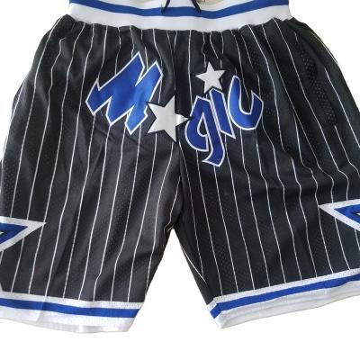 China Antibacterial Men's Embroidered Basketball Shorts High Quality Quick Dry Polyester Mesh Shorts Men's Custom Basketball Shorts for sale