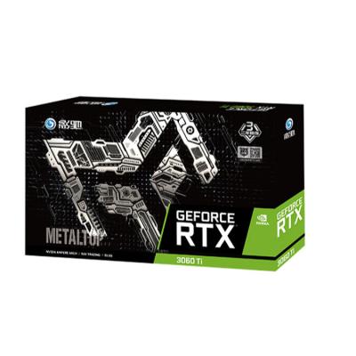 China Galaxy RTX 3060 Ti Metal Master OC N Desktop Card / cyber punk esports gaming professional LHR graphics card for sale