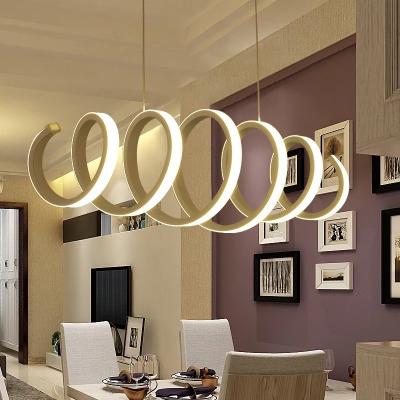 China HOTEL Adjustable Dining Room LED Stainless Steel Pendant Lamp for sale