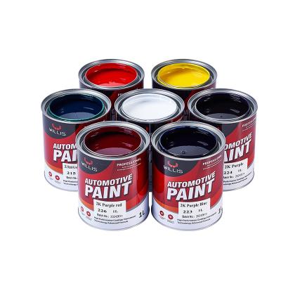 China Intermediate 4L 2K Solid Paint For Auto Body Repair Auto Refinish Paintacrylic Spray Paint Automotive Car Paint for sale