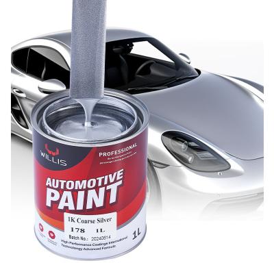 China Two Components Painting Silver Metallic Car Auto Refinish 1K Basecoat for sale