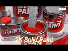 gloss black 2k scarlet red solid paint anti yellowing for car scratches 2 years shelf life