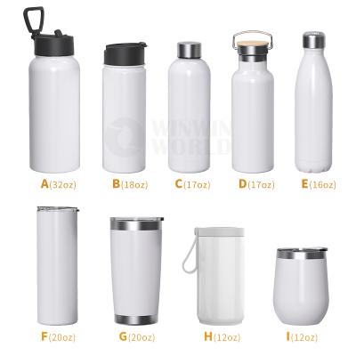 China 20oz Sublimation Viable Tumbler Double Wall Stainless Steel Vacuum Insulated Straight Sublimation Empty Coffee Mugs With Metal Straw for sale