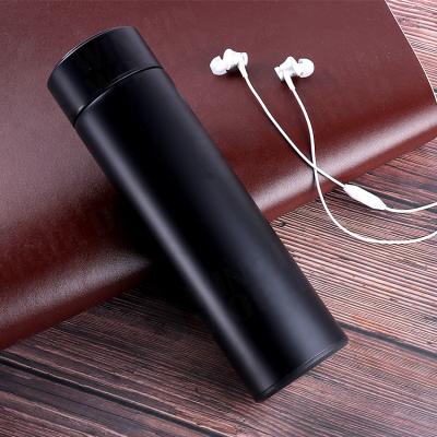 China Luxury PORTABLE 450ML 304 Stainless Steel Well Sealed Smart LED Digital Display Water Thermos Water Bottle for sale