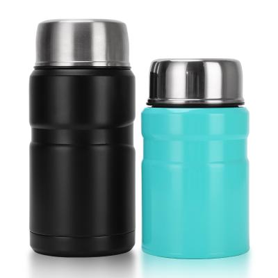 China Wholesale PORTABLE Vacuum Insulated Thermos Flask Food Storage Container Stainless Steel Lunch Box Vacuum Insulated Food Jar for sale