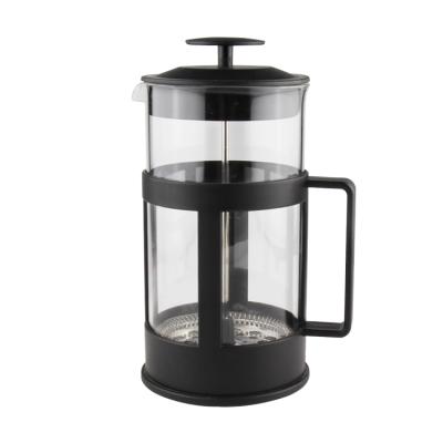 China Viable Portable Travel Press Coffee Maker French Homemade Manual Coffee Plunger Glass Tea Maker Logo Supplier Manufacture Custom 350ml for sale