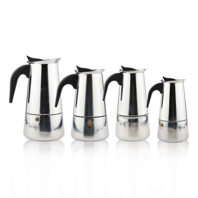 China Best Viable Selling Manual Mini Espresso Coffee Maker, Stove Top Espresso Cooker Mocha Stainless Steel Pot for sale