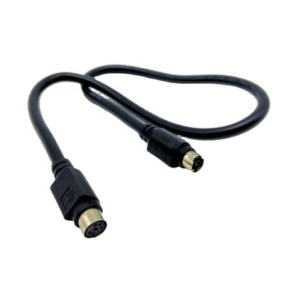 China Speaker Customized OEM Mini Din 5P 4 5 6 8 9 10 All Type 24AWG VR Gaming PVC Connector Pin Female To Male Solder Audio Video Cable for sale