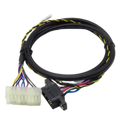 China Computer OEM Micro Fit Connector Housing JAE DR12 2S SCART Plug Computer Twisted Cable Wiring Assembly Parts for sale