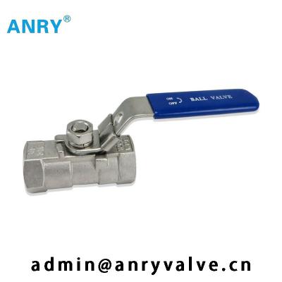 China PTFE Seat  Ball Valve One Piece 1000 WOG BSP NPT Threaded  Ball Valve SS304 SS316 Body for sale