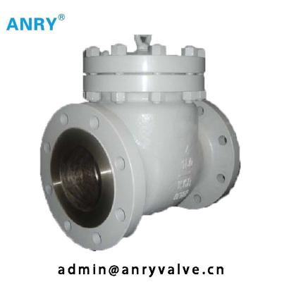 China Stellite Overlay Disc Check Valve Flange Type API 6D WCB CF8 CF8M Body for sale