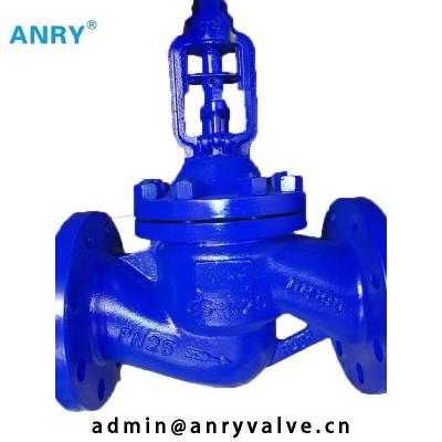 China Pressure Seal Flanged DIN Steel Valves RF GGG40.3 WCB 13%CR Globe Valve Disc Type for sale