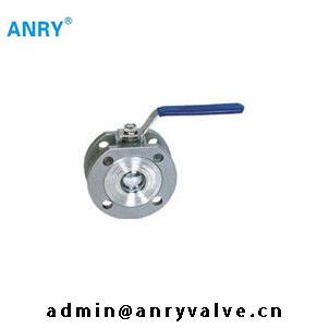 China Flanged End Wafer SS Ball Valve SS304 SS316 Body PTFE Viton Ball Valve for sale