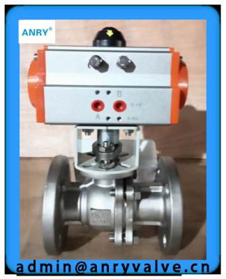 China Teflon - Lined Differential Pressure Control  Pneumatic Actuated Ball Valve PTFE Lined Seats for sale