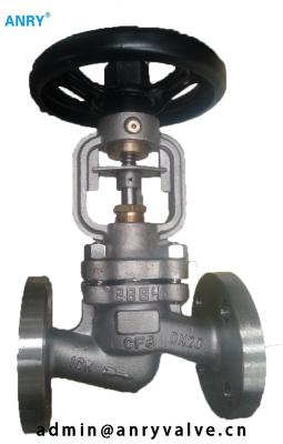 China Handwheel DIN Steel Globe Valve  Flanged End RF Casted Steel 13%CR for sale