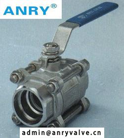 China 3PCS BSP SS304 SS316 CF8M Body PTFE Seat Thread Ball Valve for sale