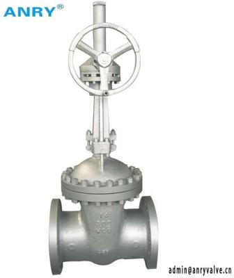 China API600 Standard CS 300LBS 600LBS WCB Body 13%CR Wedge RF Gearbox Gate Valve for sale