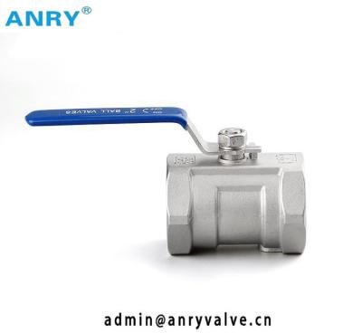 China One Piece Threaded  SS Ball Valve PTFE Viton Seat Oil 1/8