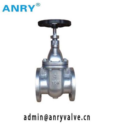 China WCB Body  JIS 13% CR F6a Wedge Flanged Gate Valve 10K 20K for sale