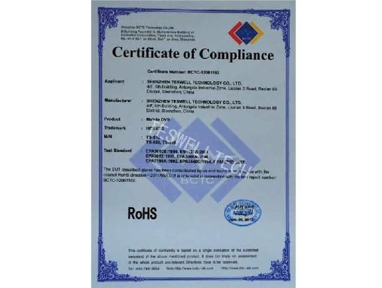 RoHS - Shenzhen Wollfive Gift & Packing Co.,Ltd