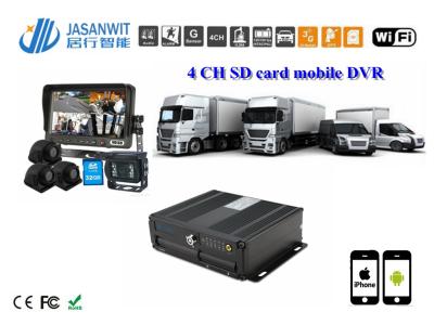 China H.264 compression Double SD card 3G remote mobile FREE CMS for bus & school bus for sale