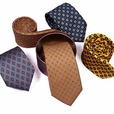 China Polyester Wholesale 8CM Personal Company Logo Custom Woven Jacquard Neck Ties Blue Silk Factory Wholesale Custom Business Tie for sale