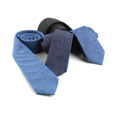 China Polyester Hot Selling Solid Color 6cm Width Tie Cotton Pure Colorful Slim Neckties For Wedding Ties Skinny Groom Necktie For Men for sale