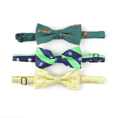 China Polyester Factory Direct Sell Novelty Custom Mens Polyester Wedding Party Bow Tie With Logo For Wholesale for sale