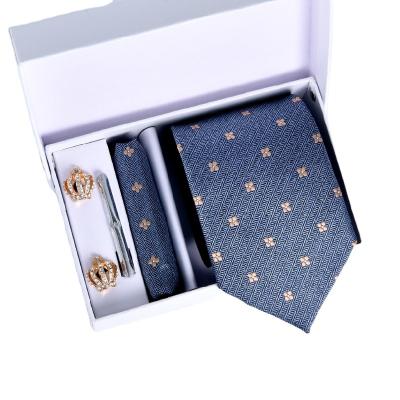 China Polyester Wholesale Custom Logo Tie Box Recycled Materials Necktie Gift Box Varnishing Embossing Handmade Stamping Accept Cardboard for sale