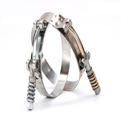 China Industrial Tooling Stainless Steel Bolt Pipe Clamp / Exhaust Flange /T Bolt HoseClamp for sale