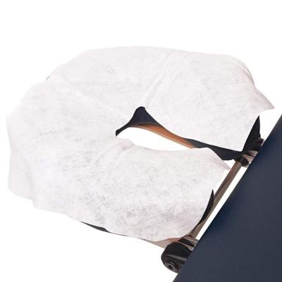 China Comfortable And Soft Cheap Price Face Rest Cover PP White Single Use Disposable Nonwoven Headrest Covers For Massage Chairs for sale